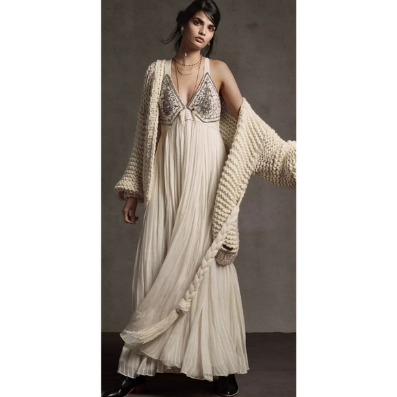 59. Anthropologie Zvezda Embellished Maxi Dress - Picture 2 of 11